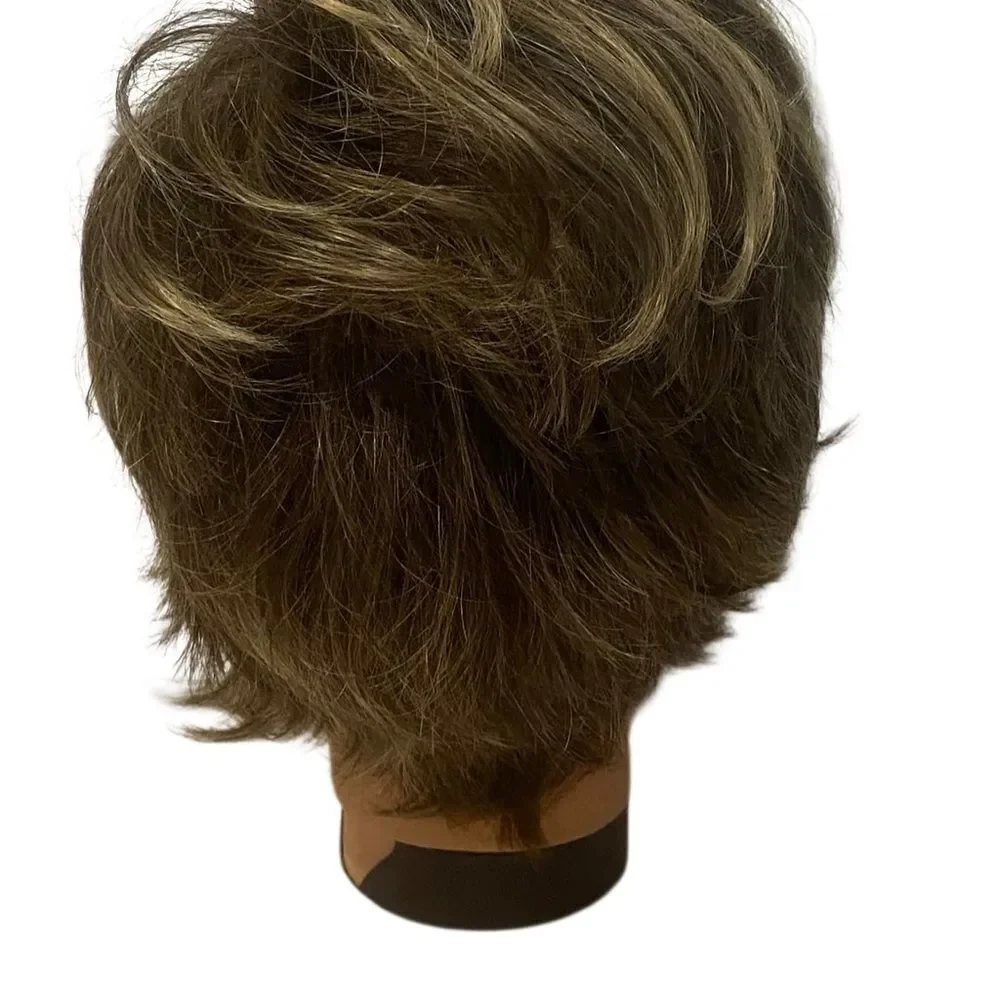 Raquel Welch Kanekalon Vibralite Modacrylic Lot Of Two Brown Wigs